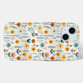 オレンジ色の花のパタカラフルーン Case-Mate iPhoneケース (裏面 (横))