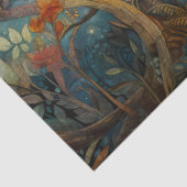 オレンジ色の花の木の切り離しティッシュペーパー 薄葉紙 (詳細)