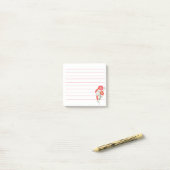 オレンジ色の花の注を投稿 ポストイット (デスク上)