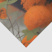 オレンジ色の花を咲かせた黒熊 薄葉紙 (詳細)