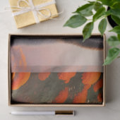 オレンジ色の花を咲かせた黒熊 薄葉紙 (ギフト)