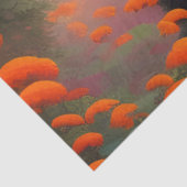 オレンジ色の花を咲かせた黒熊 薄葉紙 (詳細)