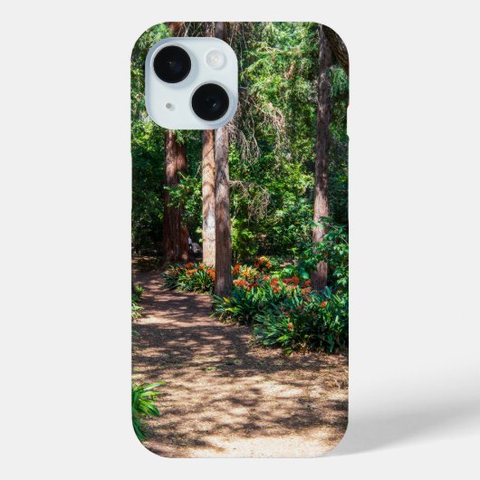オレンジ色の花を持つ庭の歩道 Case-Mate iPhoneケース (裏面)