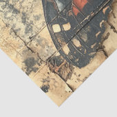 オレンジ色の花を持つ蝶 薄葉紙 (詳細)