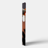 オレンジ色の花を着たかわいいゼブラ Case-Mate iPhoneケース (裏面 / 右)