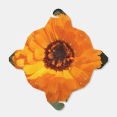 オレンジ色の花取り出し特典ボックス フェイバーボックス (折り畳みなし)