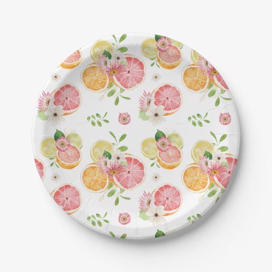 オレンジ色の花嫁の歓迎会 ペーパープレート (正面)