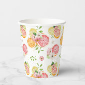 オレンジ色の花嫁の歓迎会 紙コップ (正面)