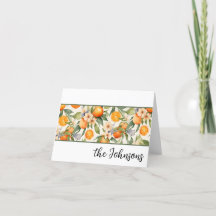 オレンジ色の花水文具