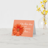 オレンジ色の花生の母カード カード (黄色い花)