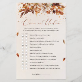 オレンジ色の花秋フローラボーホゲームの上または下