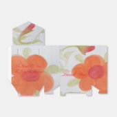 オレンジ色の花見箱 フェイバーボックス (折り畳みなし)