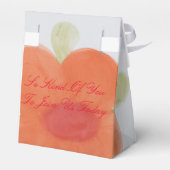 オレンジ色の花見箱 フェイバーボックス (裏面サイド)