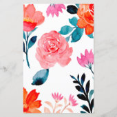 オレンジ色の花赤ちゃんシャワー語検索ゲーム (裏面)