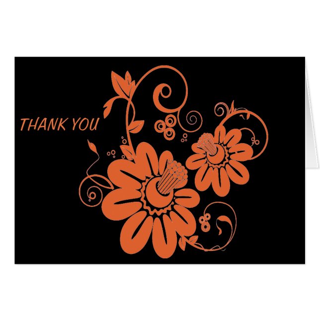 オレンジ色の花 (正面横)