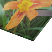 オレンジ色の花 カッティングボード (角)