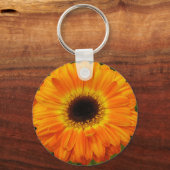 オレンジ色の花 キーホルダー (正面)
