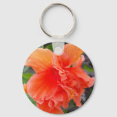 オレンジ色の花 キーホルダー (裏面)