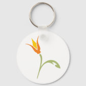 オレンジ色の花 キーホルダー (正面)