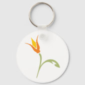 オレンジ色の花 キーホルダー (裏面)