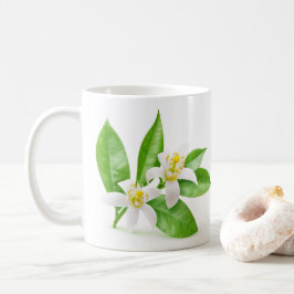 オレンジ色の花 コーヒーマグカップ