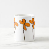 オレンジ色の花 コーヒーマグカップ (中央)