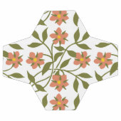 オレンジ色の花 サッカーボール (フラット)