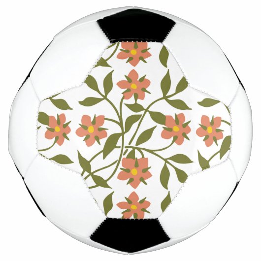 オレンジ色の花 サッカーボール (正面)