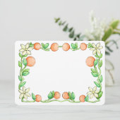 オレンジ色の花 サンキューカード (スタンド正面)