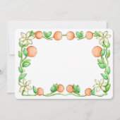 オレンジ色の花 サンキューカード (正面)