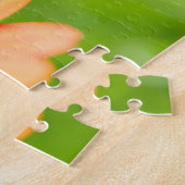 オレンジ色の花 ジグソーパズル (側面)