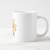 オレンジ色の花 ジャンボコーヒーマグカップ (右)
