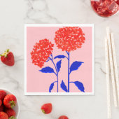 オレンジ色の花 スタンダードランチョンナプキン (インサイチュ)