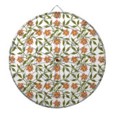 オレンジ色の花 ダーツボード (正面)