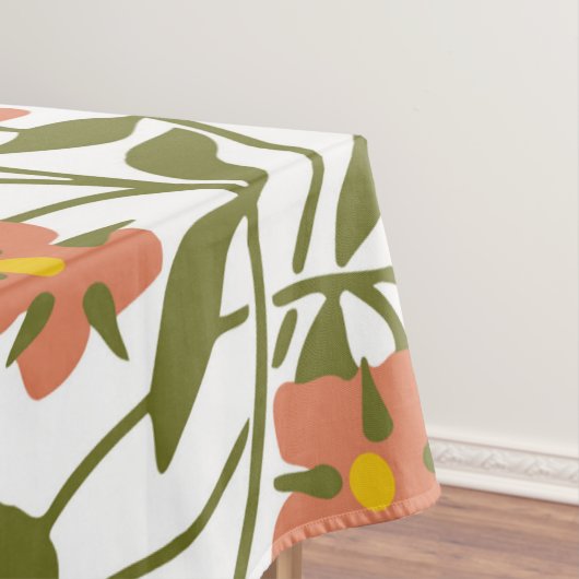 オレンジ色の花 テーブルクロス (インサイチュ)