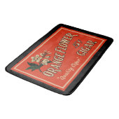 オレンジ色の花 バスマット (アングル)