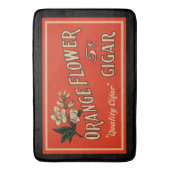 オレンジ色の花 バスマット (正面縦)