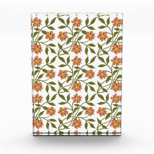 オレンジ色の花 フォトブロック (正面)