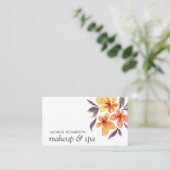 オレンジ色の花 |プロフェッショナル フェミニン 予約カード (スタンド正面)