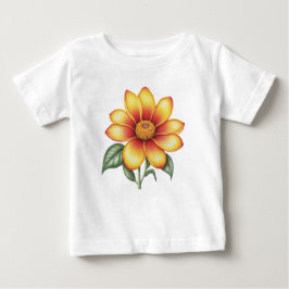 オレンジ色の花 ベビーTシャツ