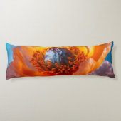 オレンジ色の花 ボディピロー (裏面)