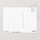 オレンジ色の花 ポストカード (裏面)