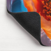 オレンジ色の花 マウスパッド (コーナー)