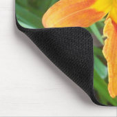 オレンジ色の花 マウスパッド (コーナー)