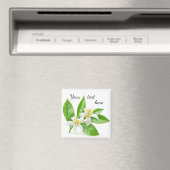 オレンジ色の花 マグネット (インサイチュ (食洗機))