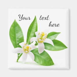 オレンジ色の花 マグネット