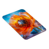 オレンジ色の花 マグネット (右側)