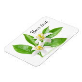 オレンジ色の花 マグネット (左側)