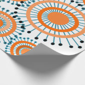 オレンジ色の花 ラッピングペーパー (角)