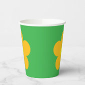 オレンジ色の花 紙コップ (左)